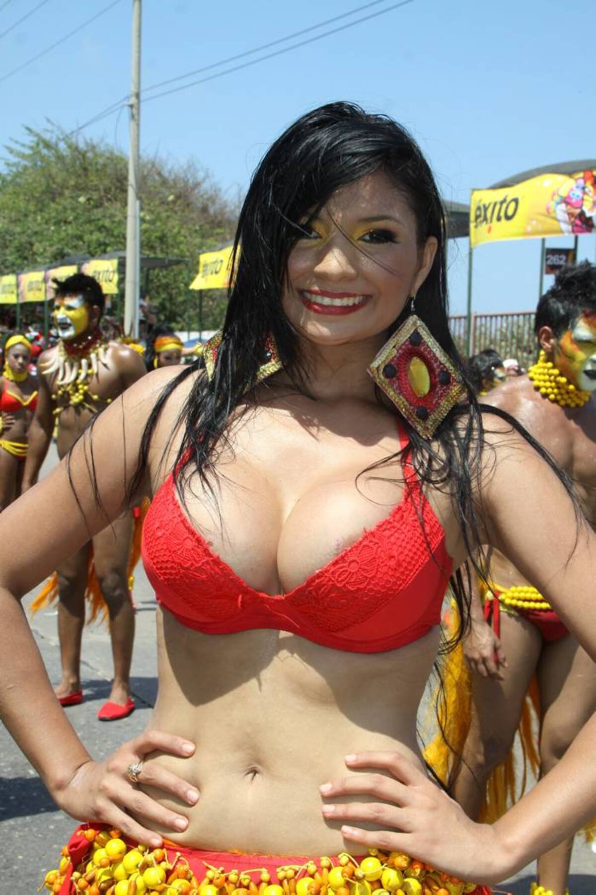 Rostros bellos en el Carnaval de Barranquilla. Rafael Polo - Cortesía QHubo Barranquilla-