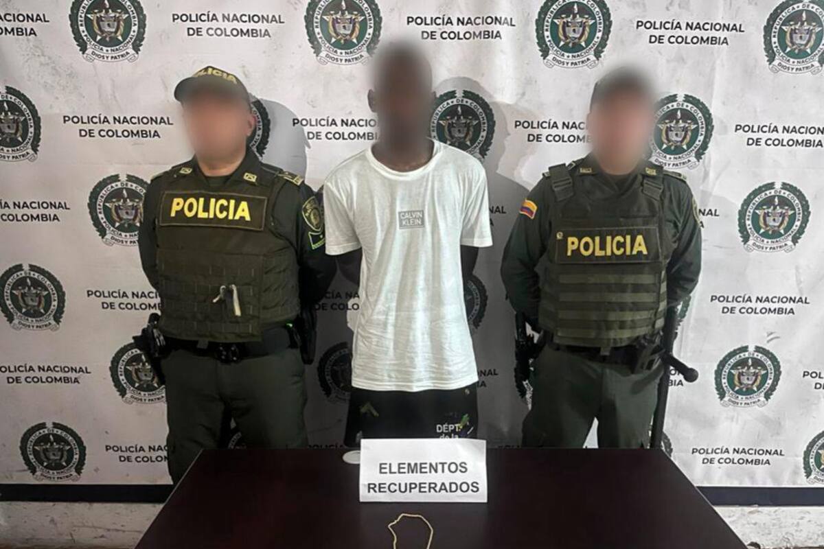 A Junior lo capturaron en el Centro por robar una cadena de $26 millones