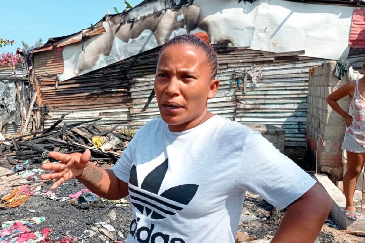 El terrible drama de Erika: le quemaron la casa y su hija lucha por vivir