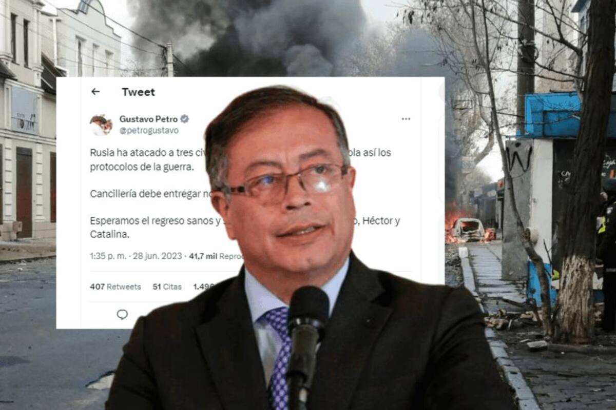 Petro propone reportar a Rusia el ataque que afectó a colombianos