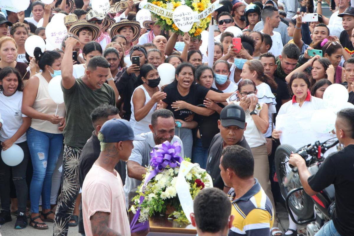 Además de dolor, el pueblo de Chochó también demostró tener mucha rabia. //Manuel Santiago Pérez