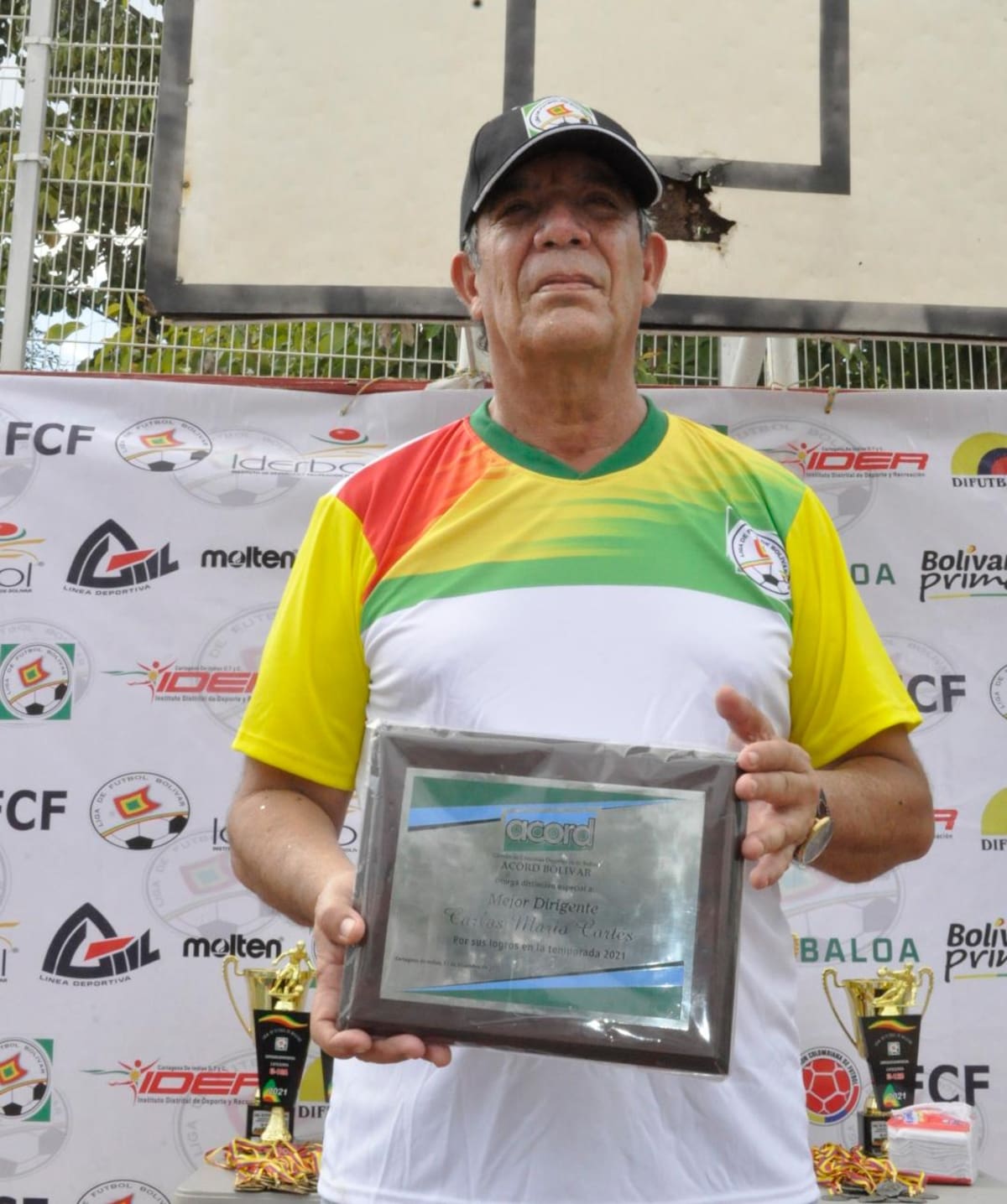 Carlos Mario Cortés, presidente de la Liga de Fútbol de Bolívar. //Cortesía