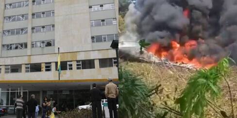 Llegan al Hospital Militar los primeros heridos del accidente aéreo en Putumayo