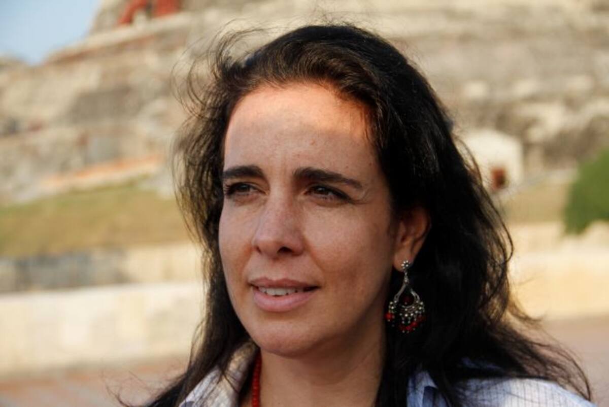 Gabriela Bucher, directora de Plan Colombia, hoy en Bayunca, en el lanzamiento de Hay Festival Comunitario. Oscar Díaz - El Universal