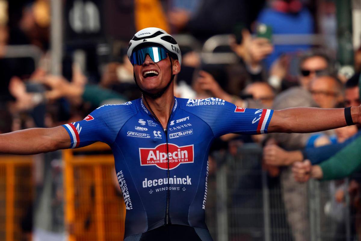 Van der Poel destruye a Pogacar y se corona vencedor de la Milán-San Remo