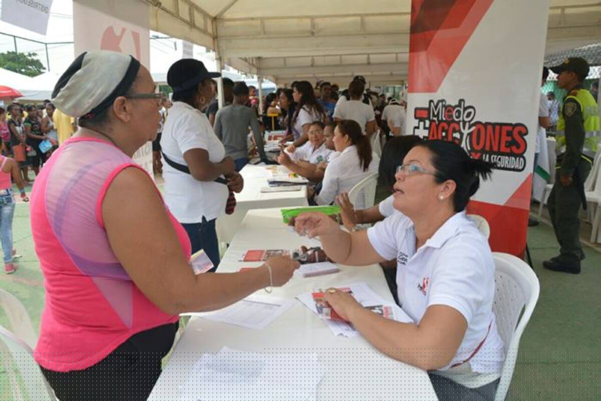 La comunidad de San Bernardo de Asís respondió satisfactoriamente, a la convocatoria realizada por la Administración Distrital, para llevar hasta su territorio los servicios sociales del Estado. CORTESÍA