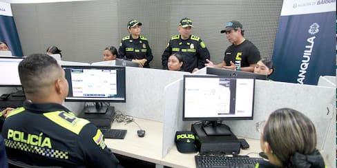 Con sala estratégica de red de apoyo fortalecen la seguridad en Barranquilla
