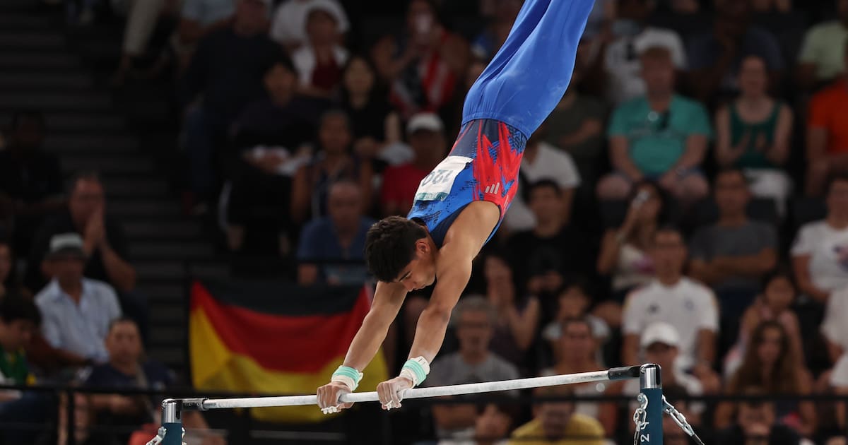 Angel Barajas won two more silver medals at the Gymnastics World Cup