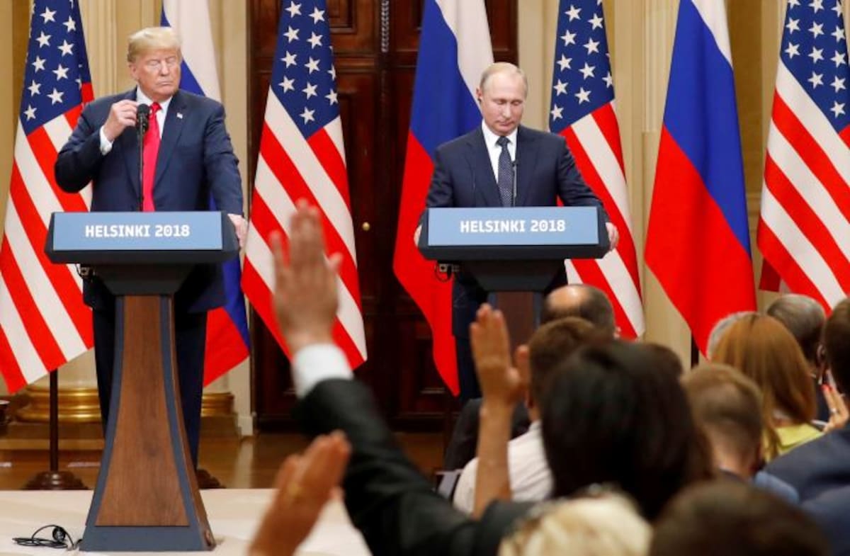 Donald Trump y Vladimir Putin. EFE ANATOLY MALTSEV