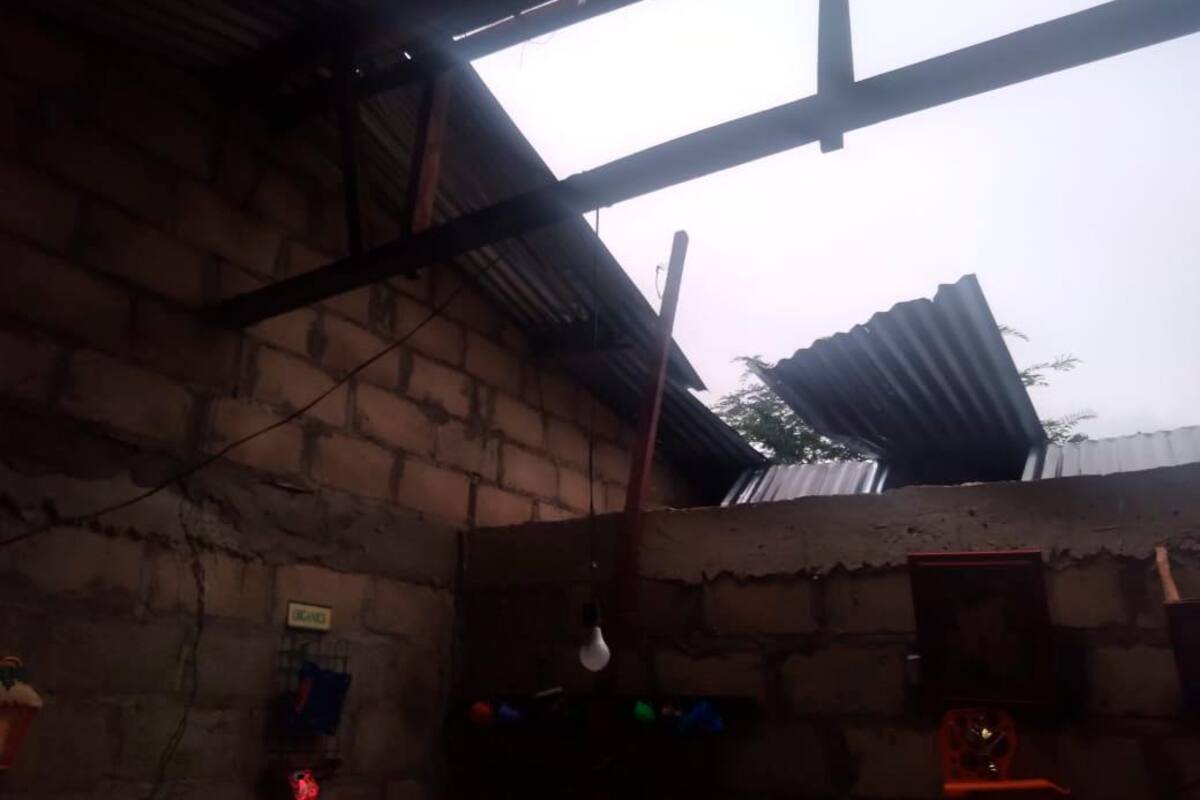 Vendaval destechó viviendas en Arjona