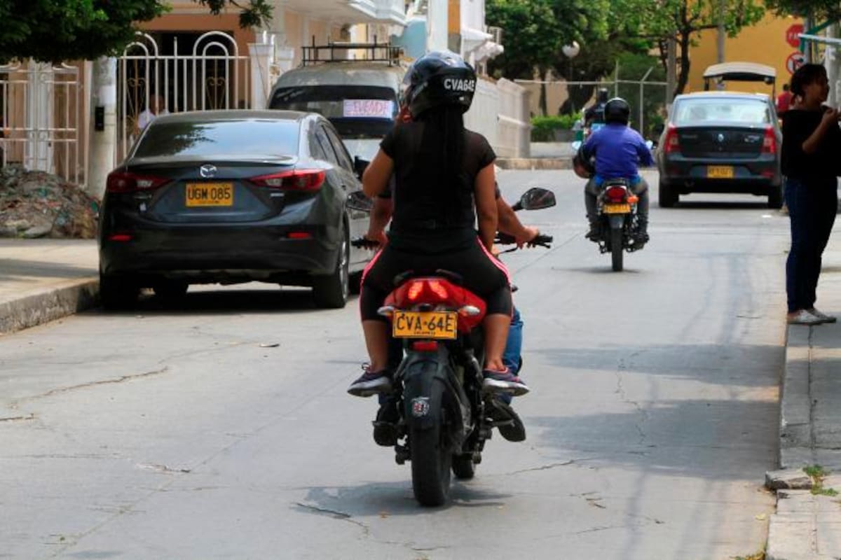 Los cinco barrios de Cartagena donde también podrían restringir el parrillero en moto