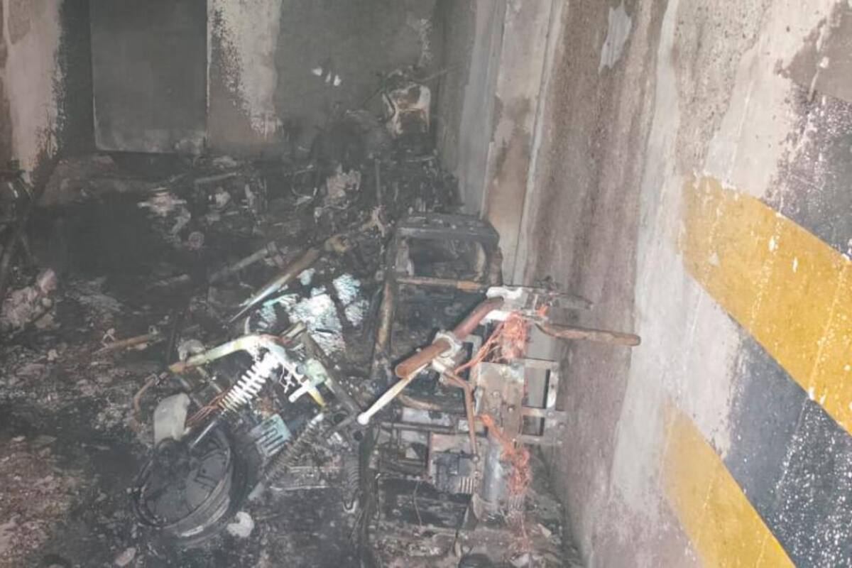 Incendio destruyó 12 motos en parqueadero de edificio en Cartagena
