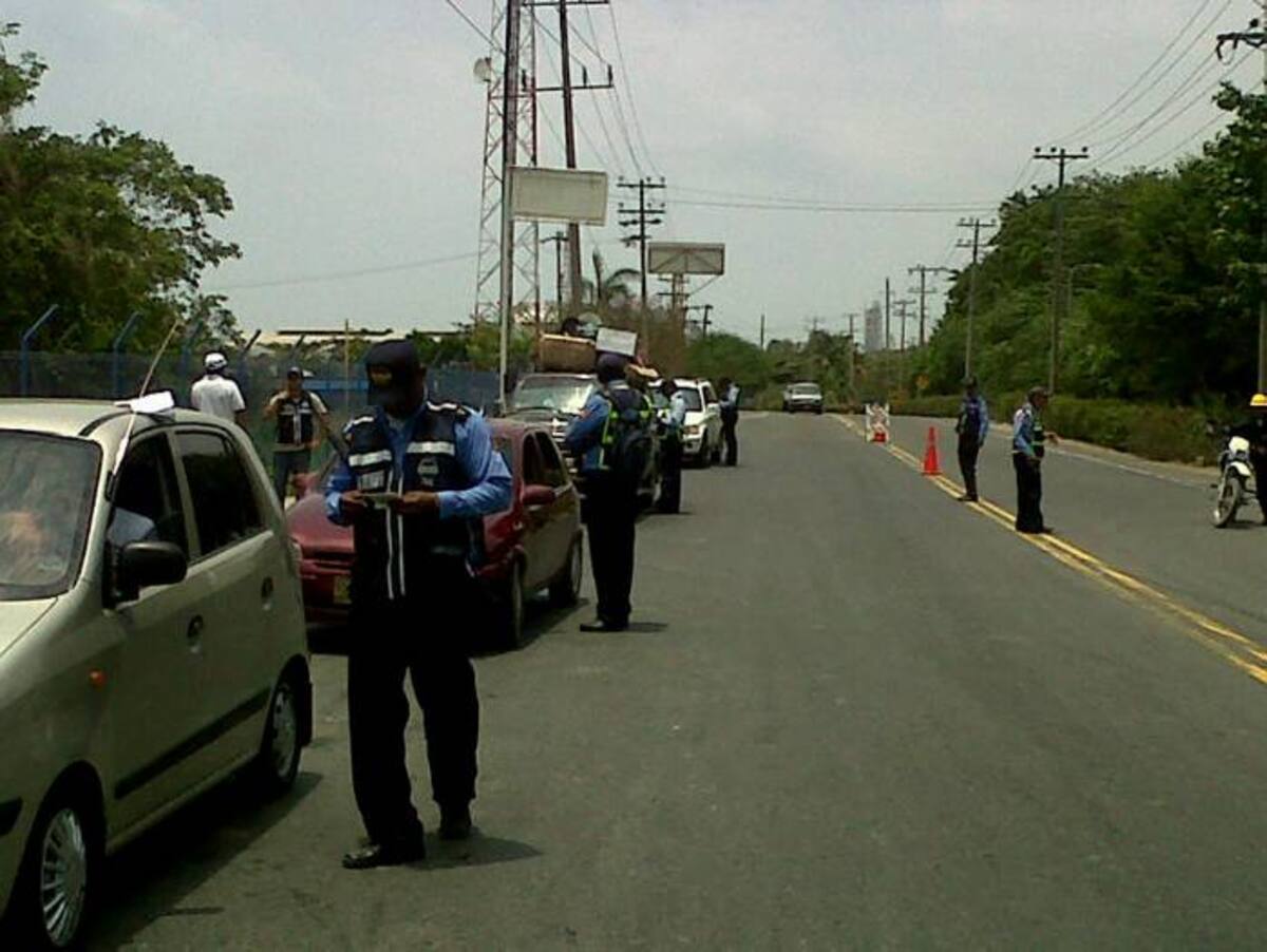 Controles del DATT en Mamonal dejaron 30 comparendos por exceso de velocidad. Cortesía