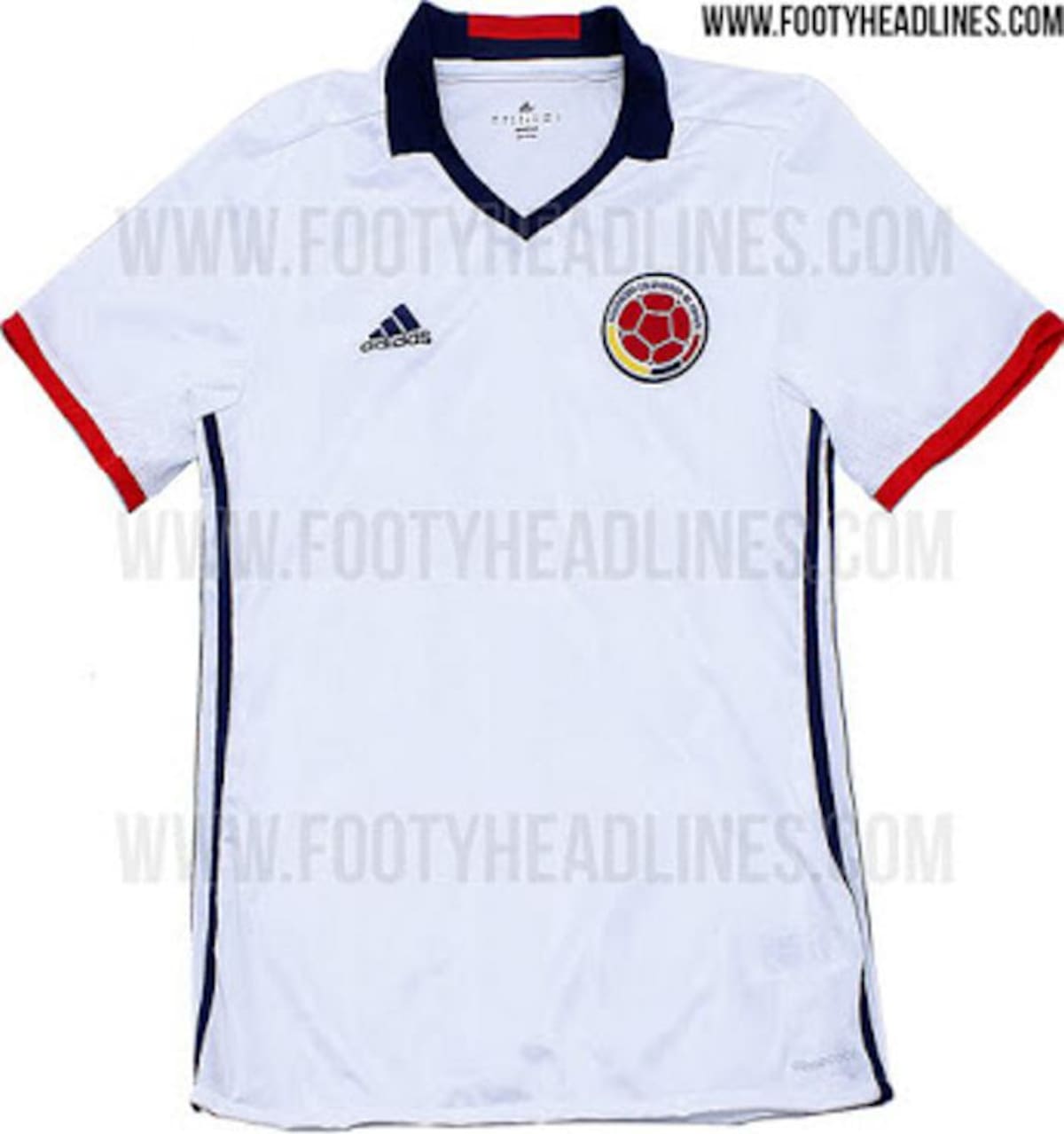 Nueva camiseta de la Selección Colombia para la Copa América Centenario 2016 Cortesía - www.footyheadlines.com/