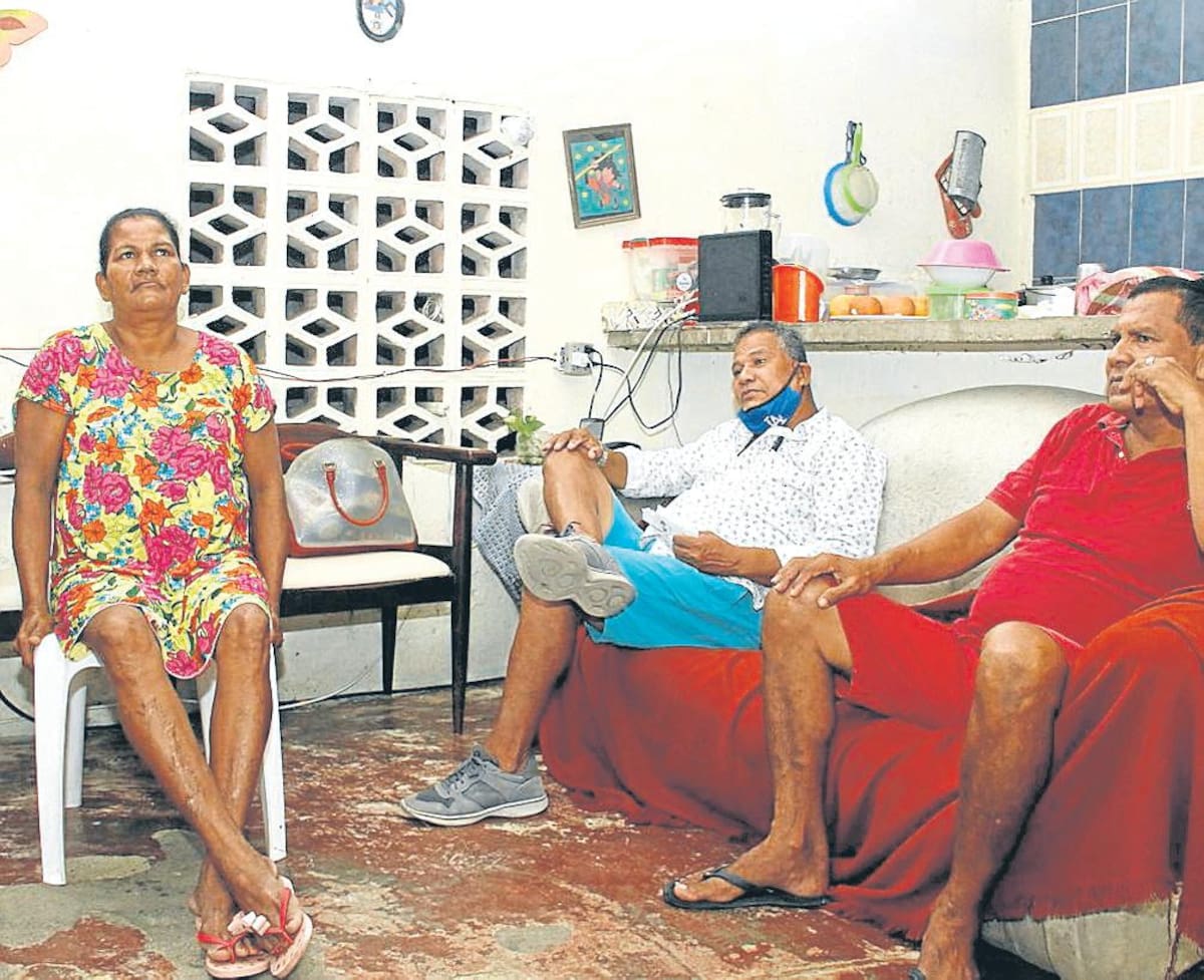 Lilian Monterrosa Vitola y sus hermanos se reencuentran.