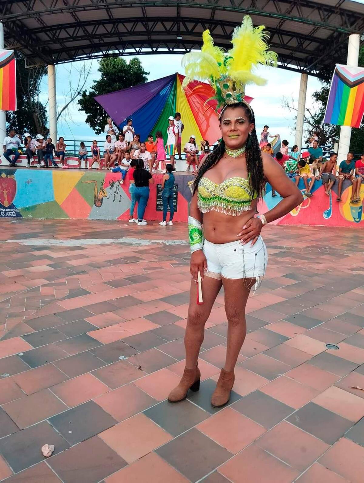 Koral participó el pasado 25 de junio en una marcha a favor de los derechos de la población LGBTIQPA+, en el municipio de Talaigua Nuevo (Bolívar).