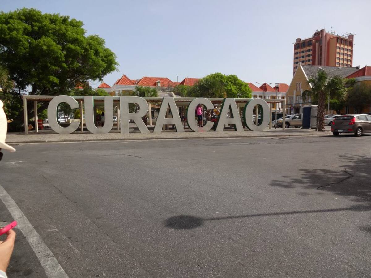En un parque de Punda.