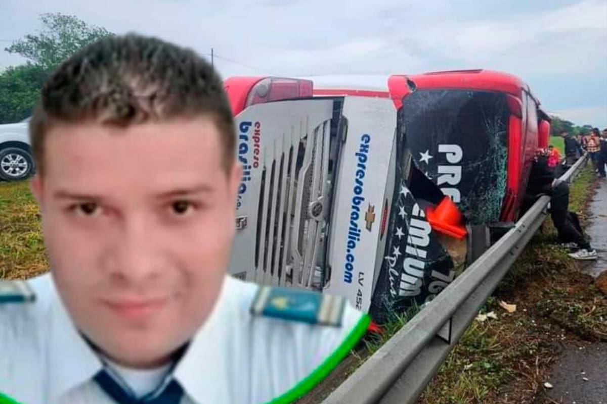 Muere conductor de bus en fuerte accidente de tránsito: era turbaquero