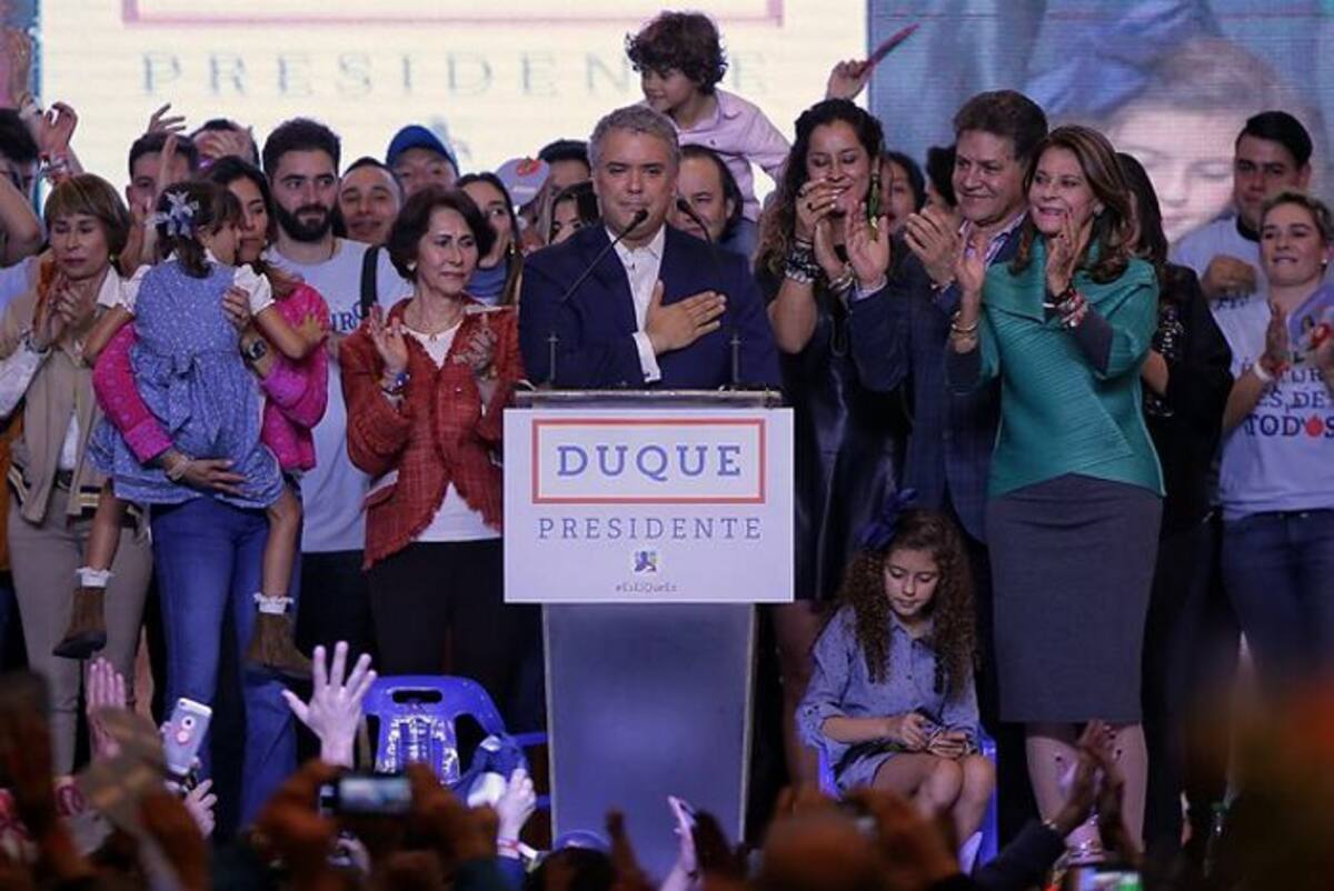 Iván Duque, presidente electo de Colombia. colprensa