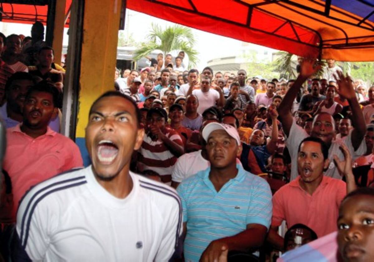 Los cartageneros disfrutaron al máximo del clásico español. Oscar Díaz/El Universal