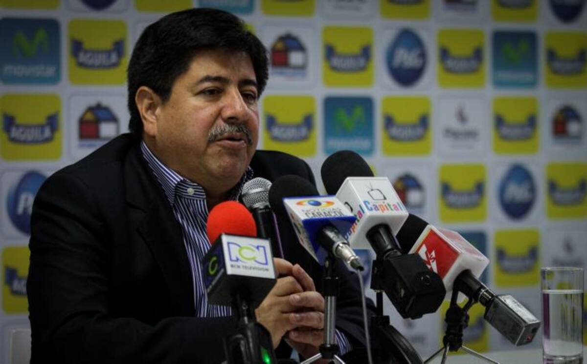 Rueda de prensa de la Federación Colombiana de Fútbol. COLPRENSA