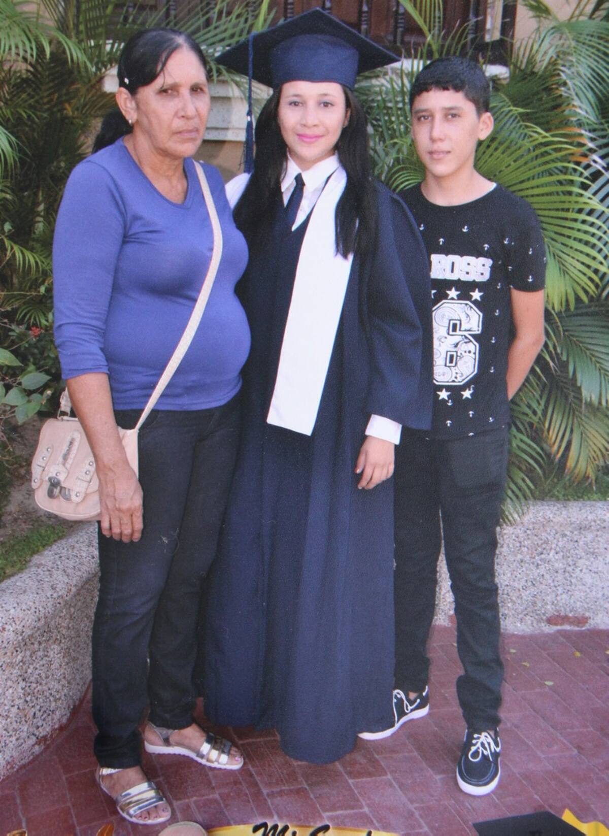 Erika en su grado de bachiller. CORTESÍA