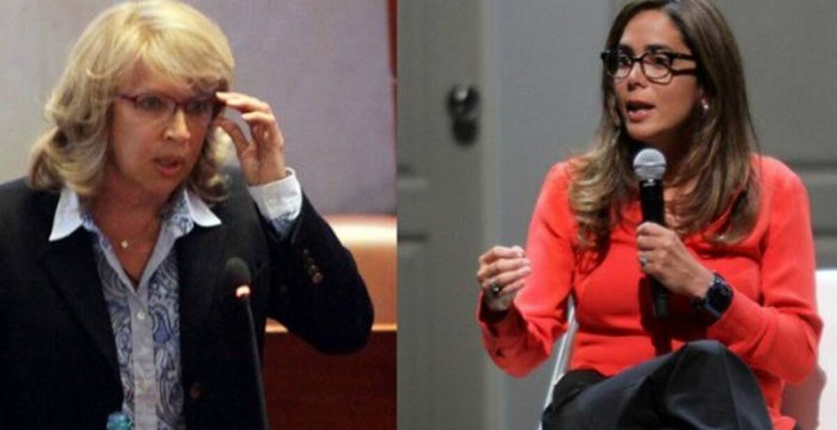 Exministra de Transporte, Cecilia Álvarez y exministra de Educación, Gina Parody. Twitter.