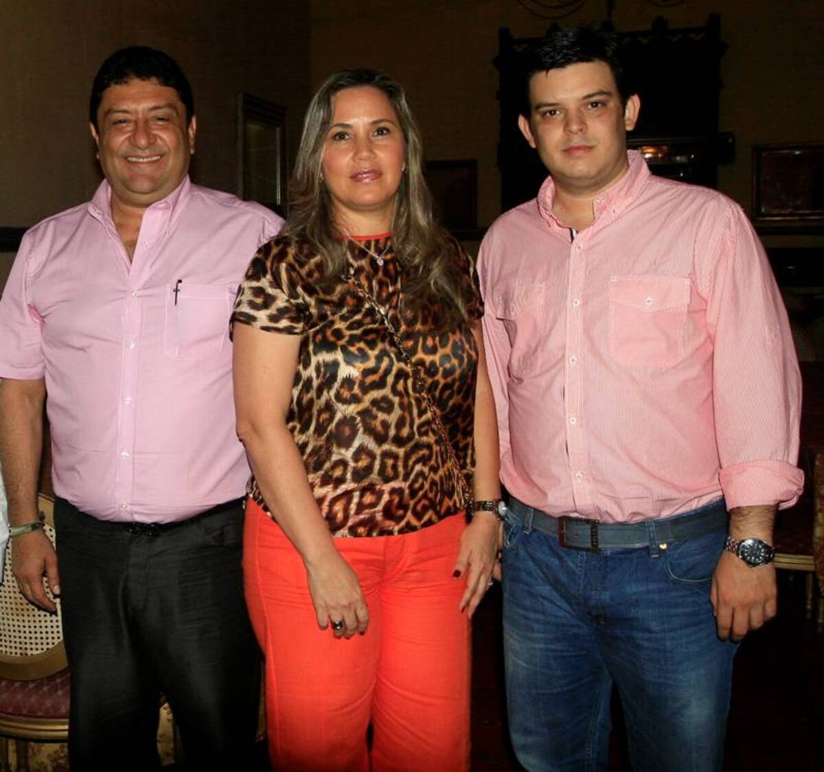 El gobernador de la Guajira, Francisco Gómez; Bibiana Bac-ci; y el gobernador de Córdoba, Alejandro Lions.