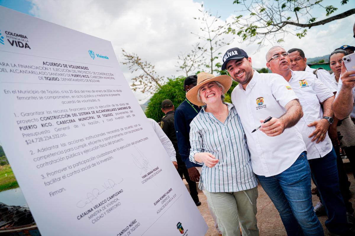 Destinarán $25 mil millones para la construcción del alcantarillado de Tiquisio