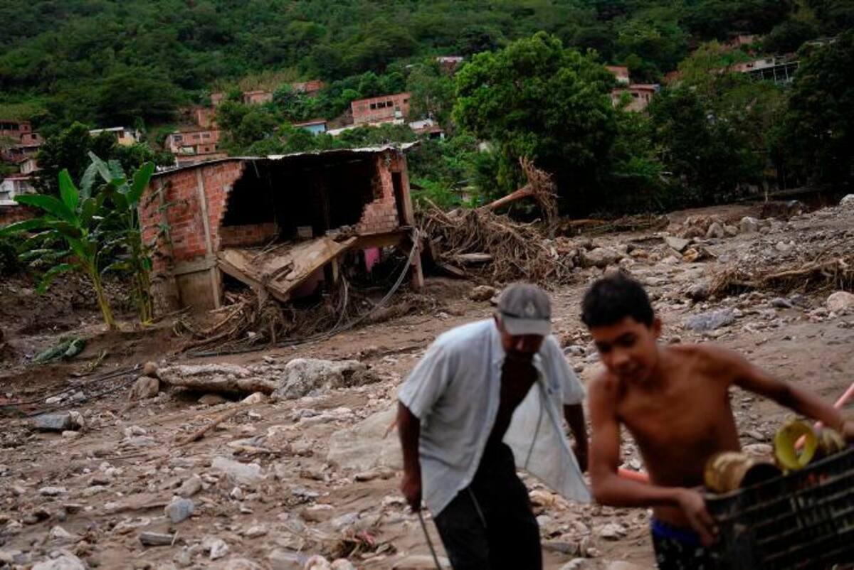 La lluvia acabó en tragedia en Las Tejerías, zona de catástrofe en Venezuela. //EFE.