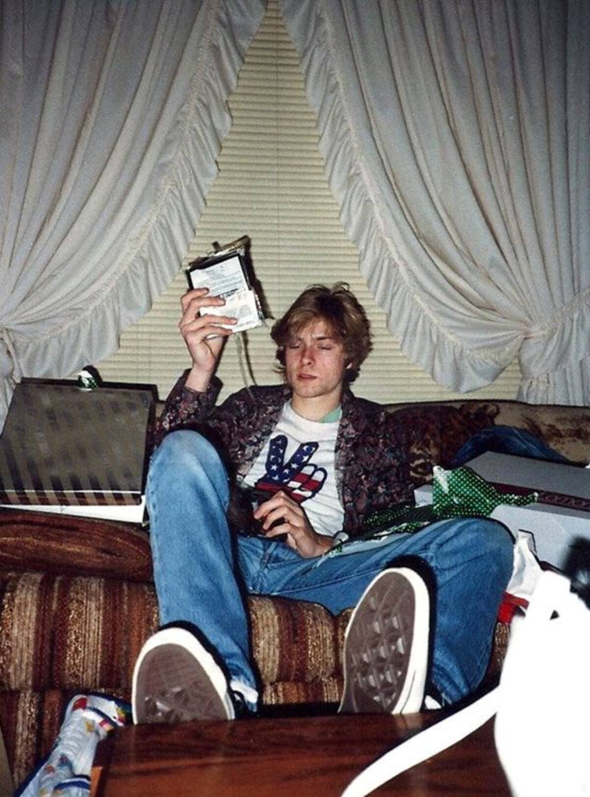 Kurt Cobain en su casa de adolescencia. AP