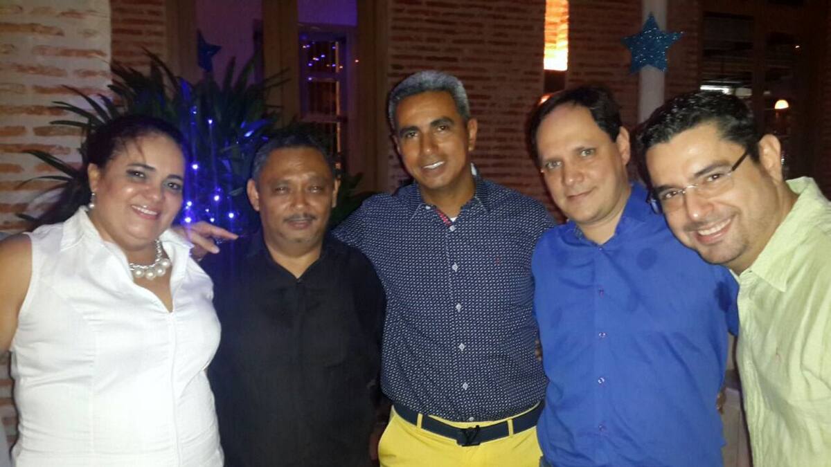 Esther Karina González, Julio Orozco, Rafael Niebles, Guido Angulo y Demetrio Muñoz.