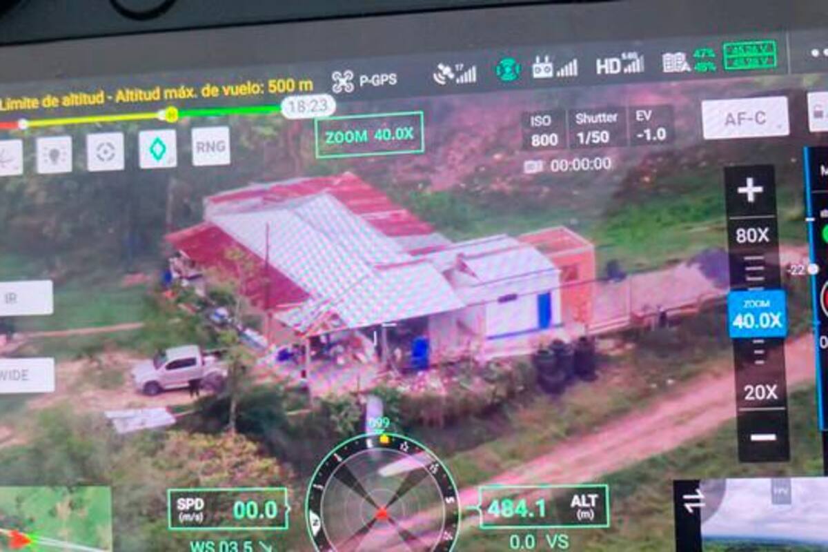 Revelan primera imagen del lugar donde cayó alias ‘Matamba’