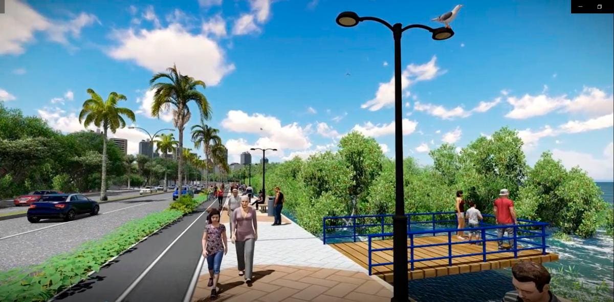 Diseño conceptual de la Quinta Avenida de Manga.