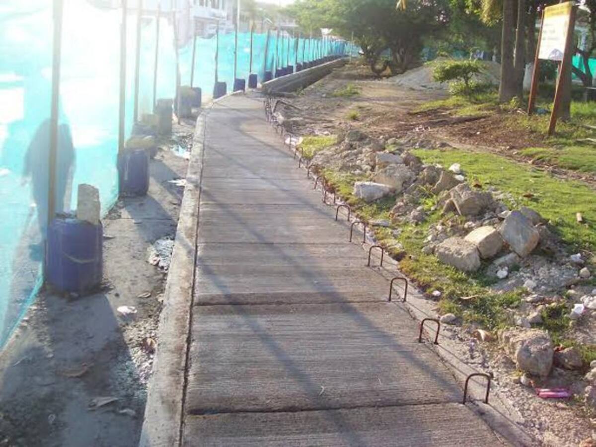 Obras en el parque de Los Leones.