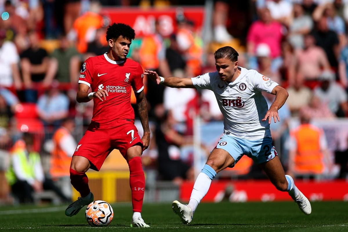 Luis Díaz actuó en la goleada del Liverpool al Aston Villa