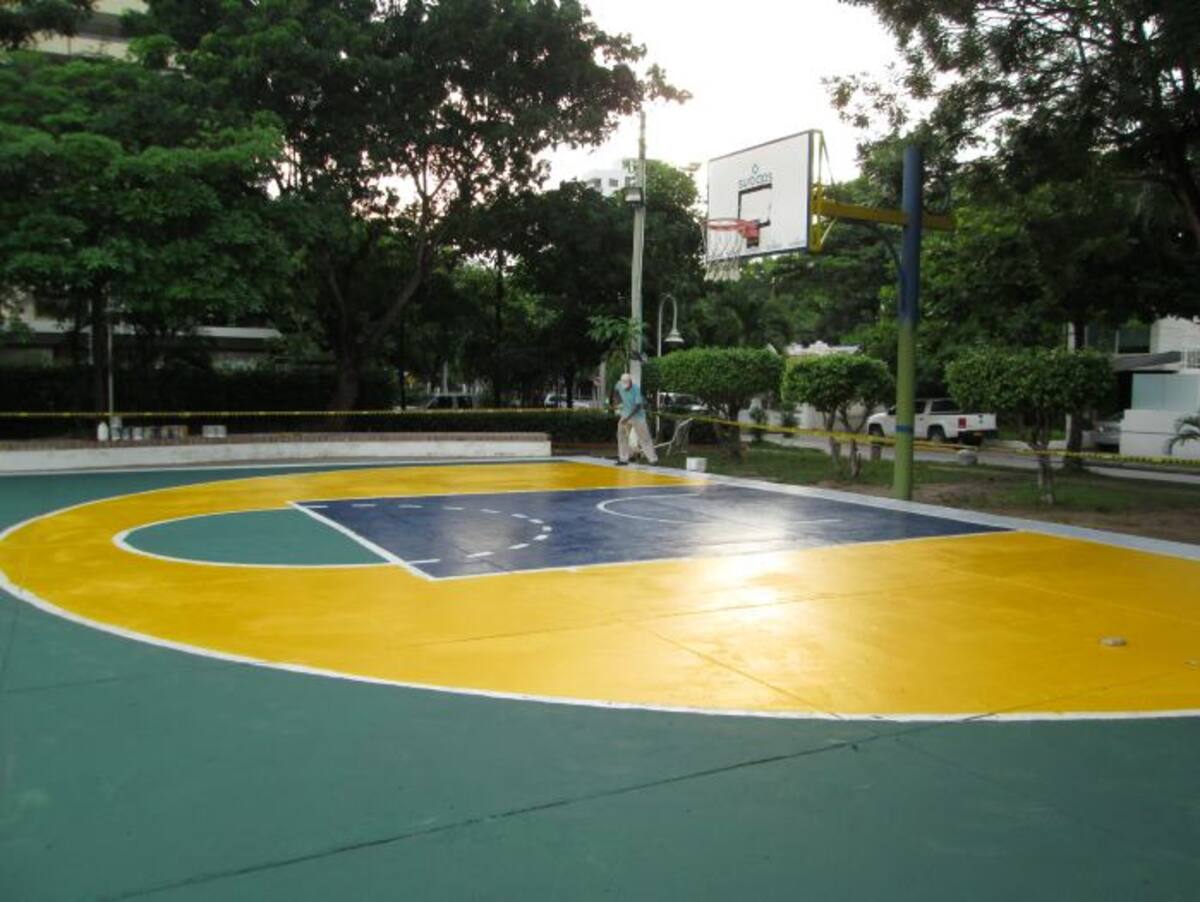 Cancha de baloncesto del Coral Gables. PEDRO TORRES, GENTE BAHÍA - EL UNIVERSAL