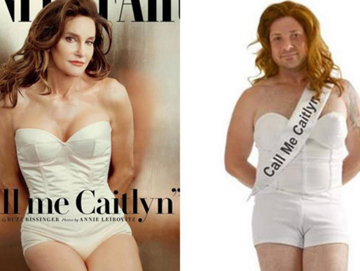 La portada de la revista Vanity Fair y el disfraz. INTERNET