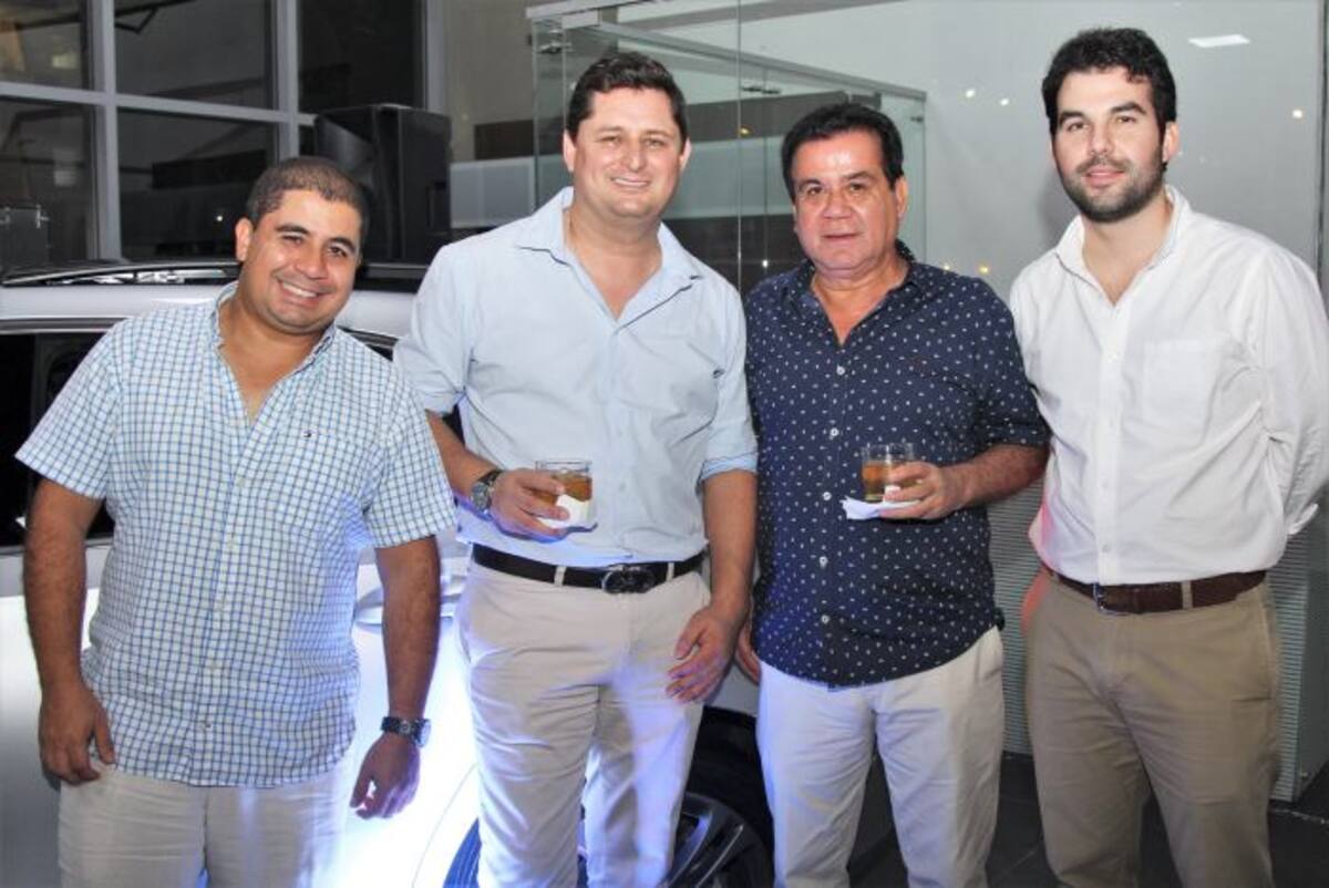 Fabio Amarís Junior, Andrés Gaitán, Fabio Amarís y Luis Miguel Otero. Kailline Giraldo - El Universal.