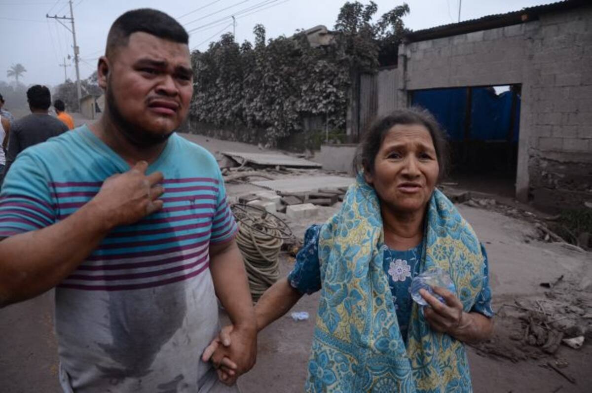 Víctimas de la erupción del volcán de Fuego en Guatemala. EFE NOE PÉREZ