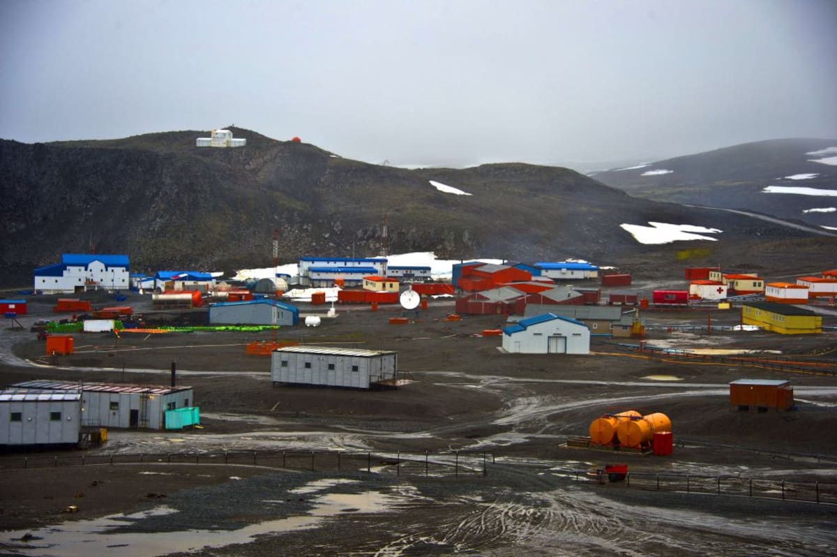 Base chilena en la Antártida.
