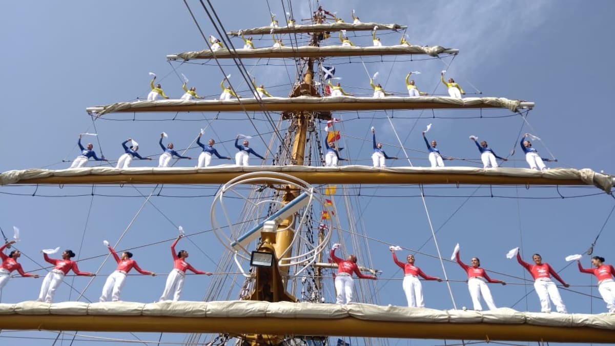 Arrancaron a navegar las hermosas embarcaciones de vela del Sail Cartagena 2018. Luis Eduardo Aparicio. EL UNIVERSAL.