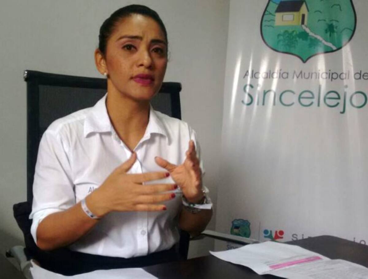 Escarlata Alvarez, secretaria de Educación de Sincelejo. ARCHIVO.