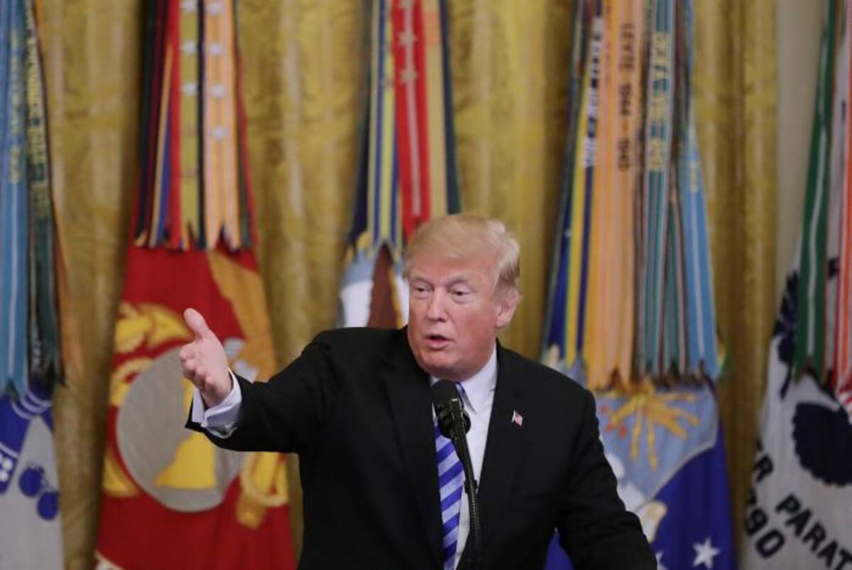 Donald Trump dijo que gran parte de la ira en la sociedad está provocada por la "prensa tradicional". EFE CHIP SOMODEVILLA / POOL