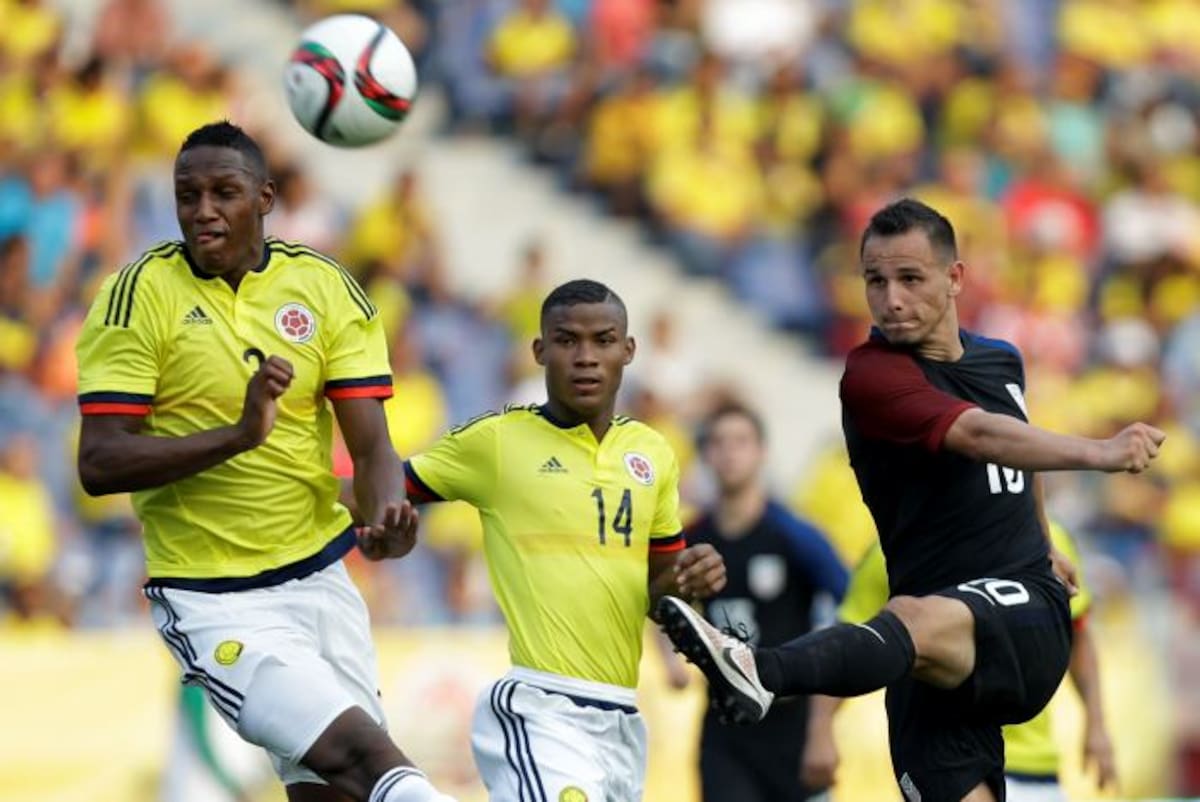 Wilmar Barrios (14) fue pieza clave de Colombia en el triunfo ante Estados Unidos. AFP