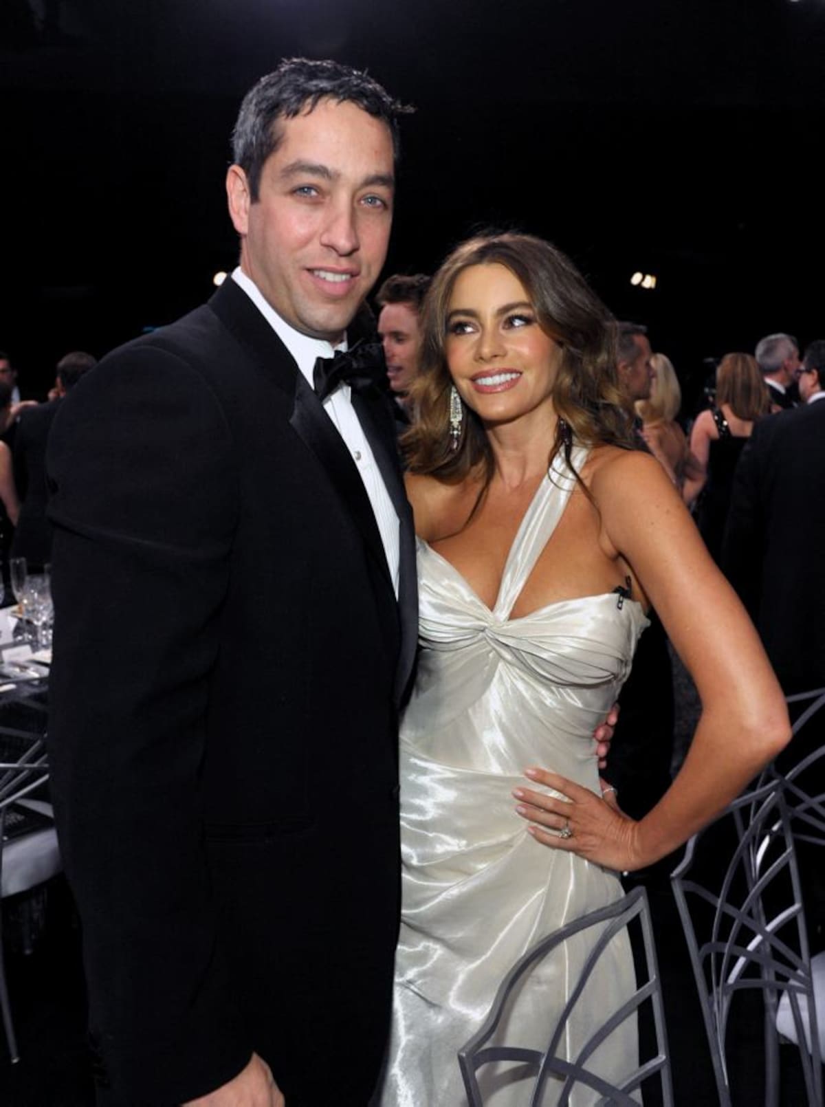 La actriz colombiana Sofía Vergara y su entonces pareja, Nick Loeb AP John Shearer