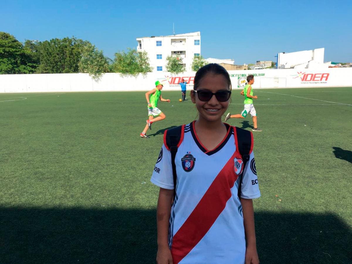 Valentina Rivera, jugadora de River Plate de Ecuador.// Cortesía.