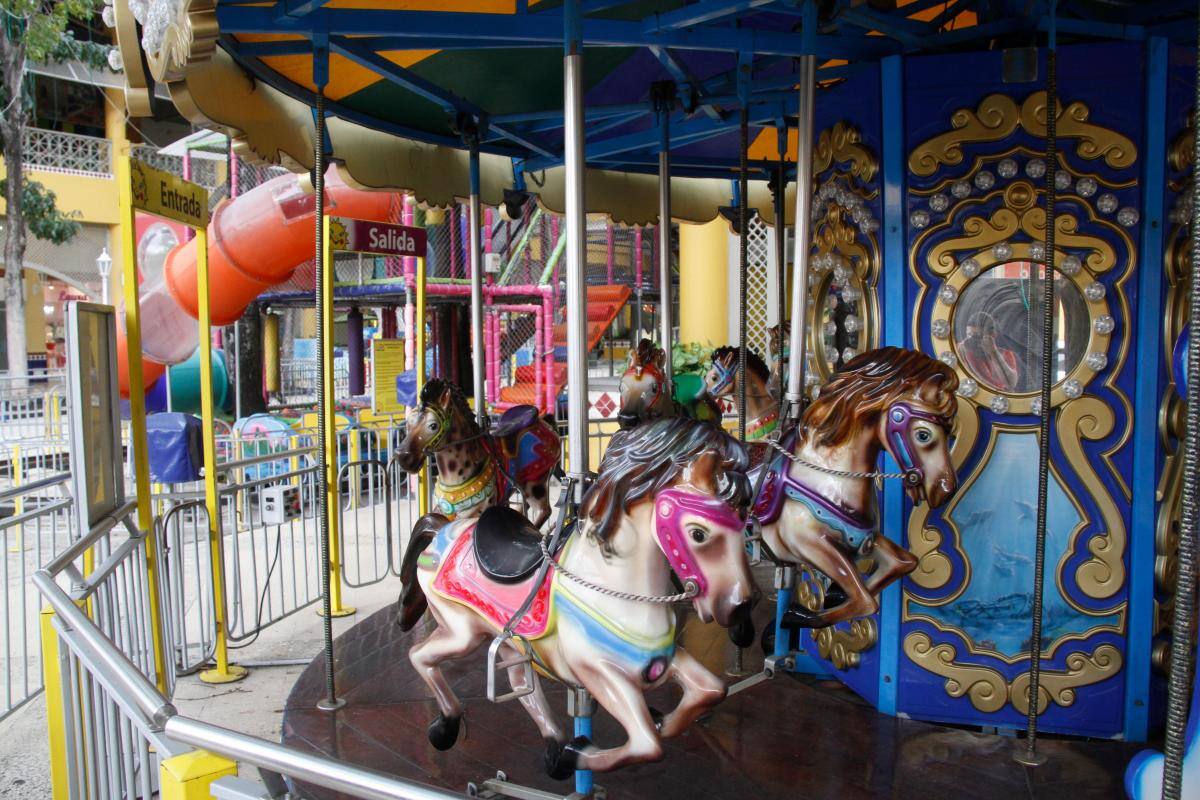 Zona de juegos, Paseo de La Castellana.//Foto: Luis Eduardo Herrán - El Universal.