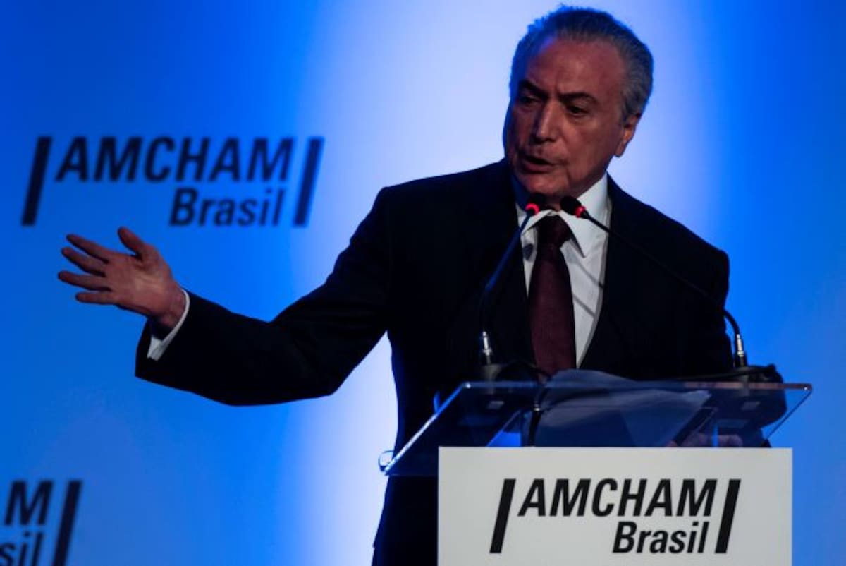 Michel Temer, presidente de Brasil. AFP