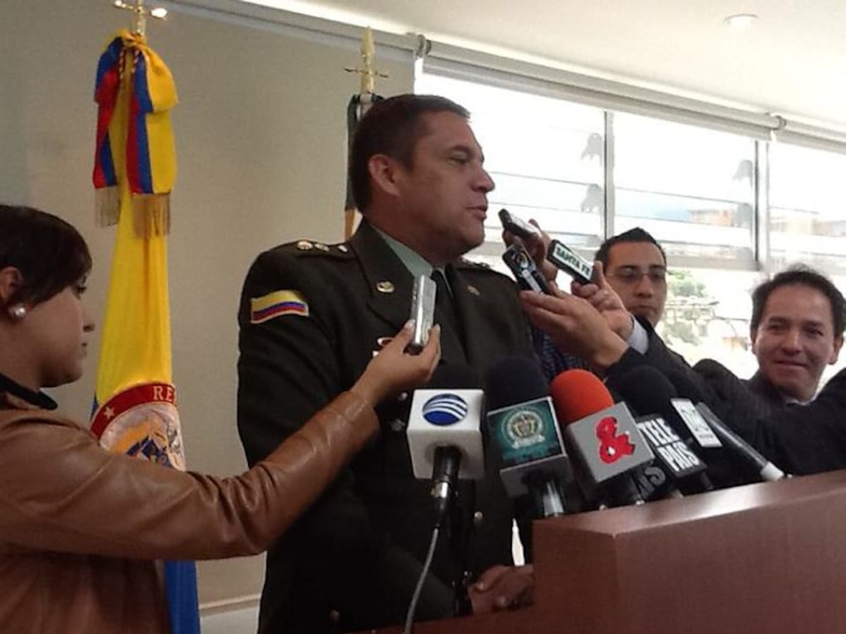 El general Humberto Guatibonza Carreño, director del Gaula de la Policía, calificó el hecho como “doloroso y triste para el país”. COLPRENSA